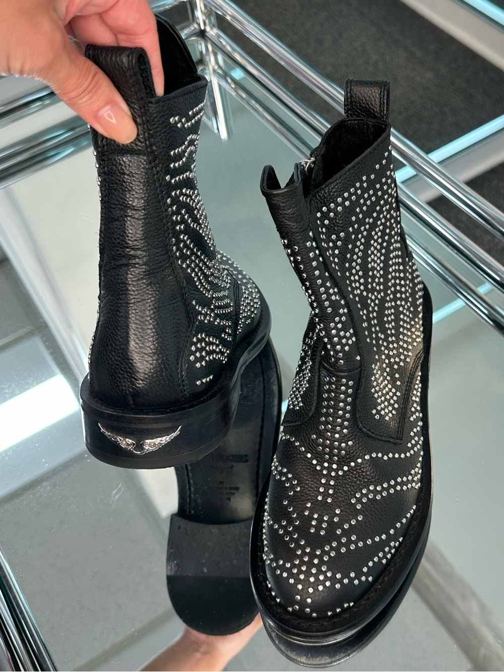 Zadig & Voltaire Laureen Studded Ankle Boots
